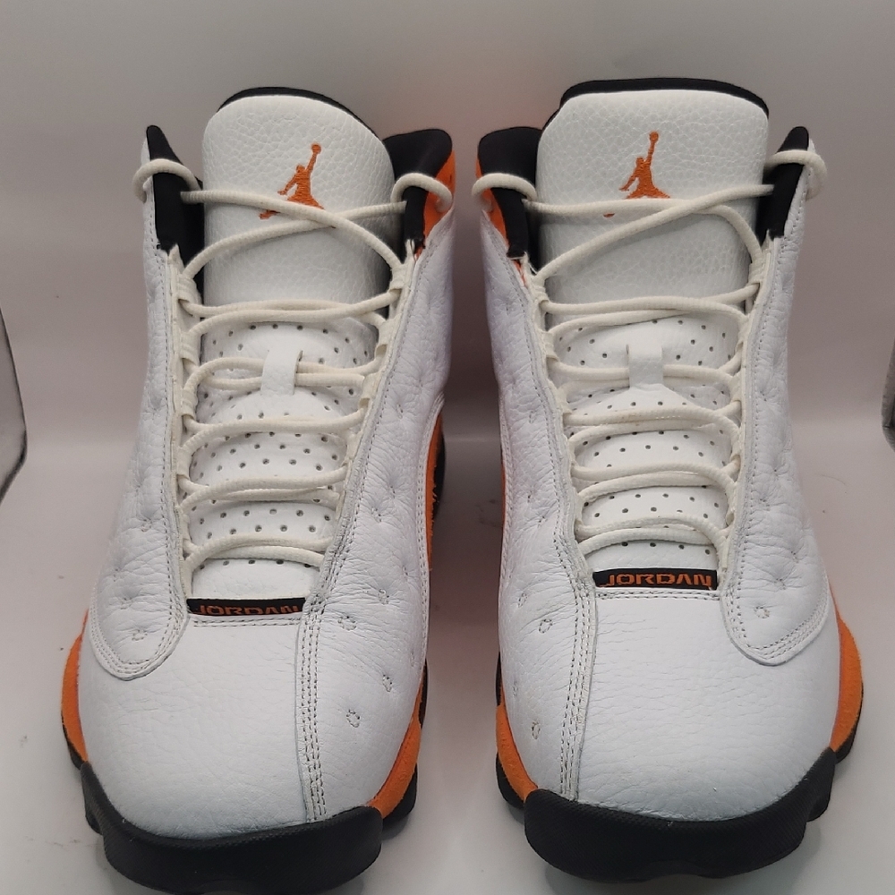 Air Jordan 13 Retro Men's Sneakers - Starfish/Black Size 10.5 414571-108 - Picture 2 of 10